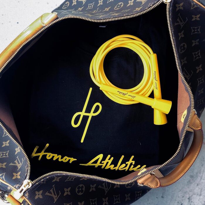 Стрибкове канат HONOR ATHLETICS - Ідеальний для Double Unders, боксу, MMA - Регульована довжина до 3 метрів - Для фітнесу (білий канат з чорною ручкою)