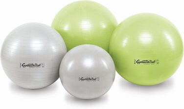 Гімнастичний м'яч Original Pezzi BioBased 42-75 см, лайм/пісочний, до 400 кг, з насосом, для фітнесу, реабілітації, терапії та офісу