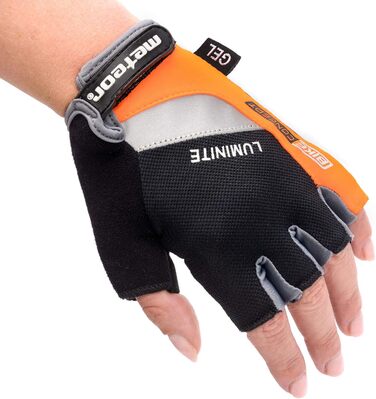 Рукавички велосипедні Meteor Radhandschuhe MTB Gel GX31 Green для чоловіків, жінок та дітей. Велосипедні рукавички для гірського велосипеда, катання, даунхілу та хайкінгу.