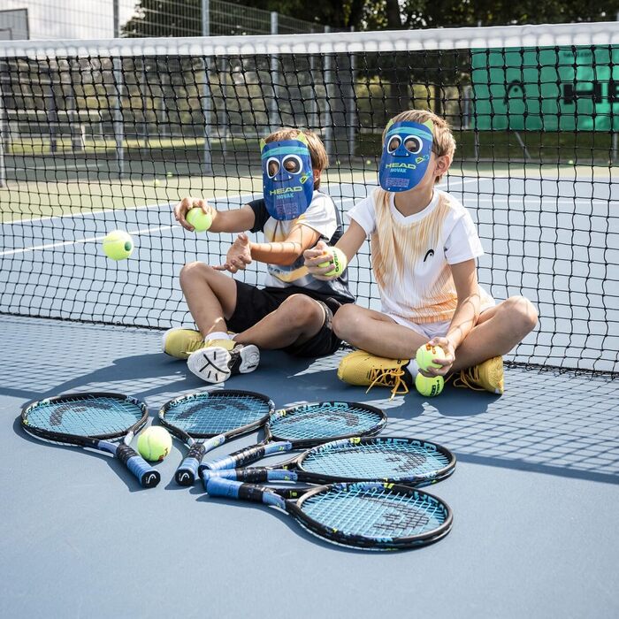 Дитяча тенісна ракетка HEAD Novak Junior 8-10 років, чорна/синя