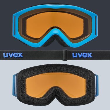Дитячі захисні окуляри uvex speedy pro з антифогом та 100% UV-захистом (UVA, UVB, UVC), blue/lasergold Gen. 1