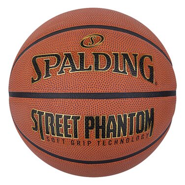Баскетбольний м'яч Spalding Street Phantom, розмір 7, гумовий для вулиці (Outdoor), помаранчевий