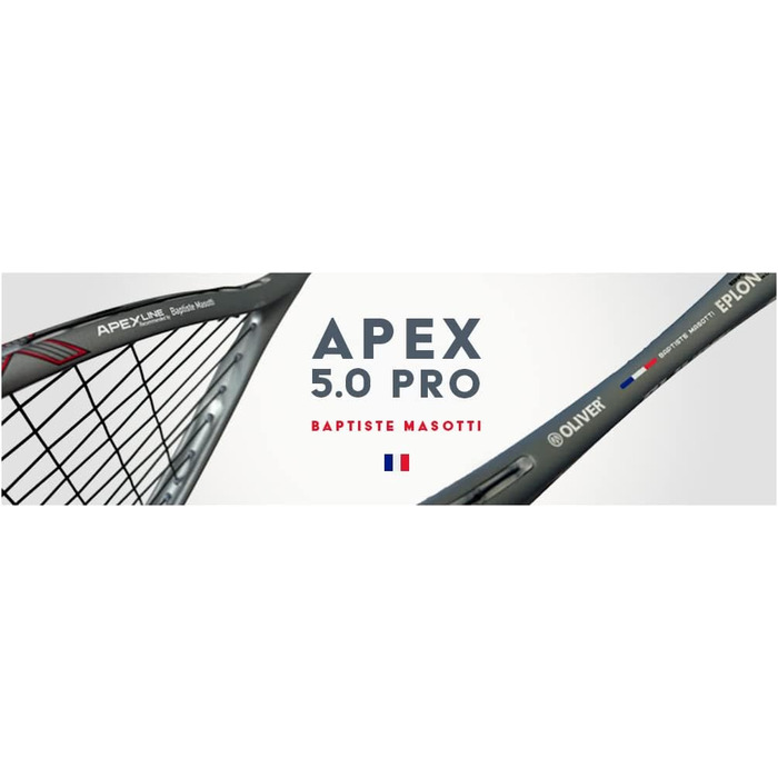 Сквош ракетка Oliver Apex 5.0 Baptiste Masotti, професійна