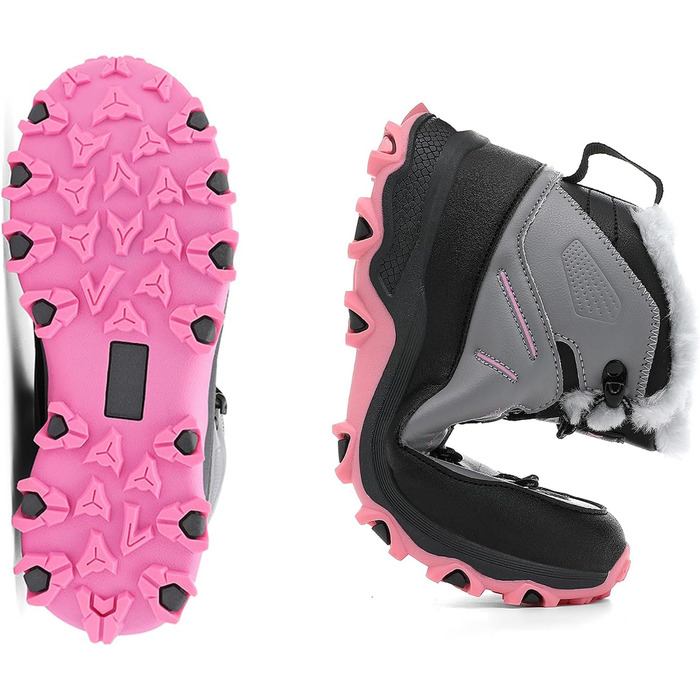 Дитячі трекінгові черевики Kinder: зручні, для походів, чотири сезони, EU 30-39, коричнево-зелені та рожеві кольори