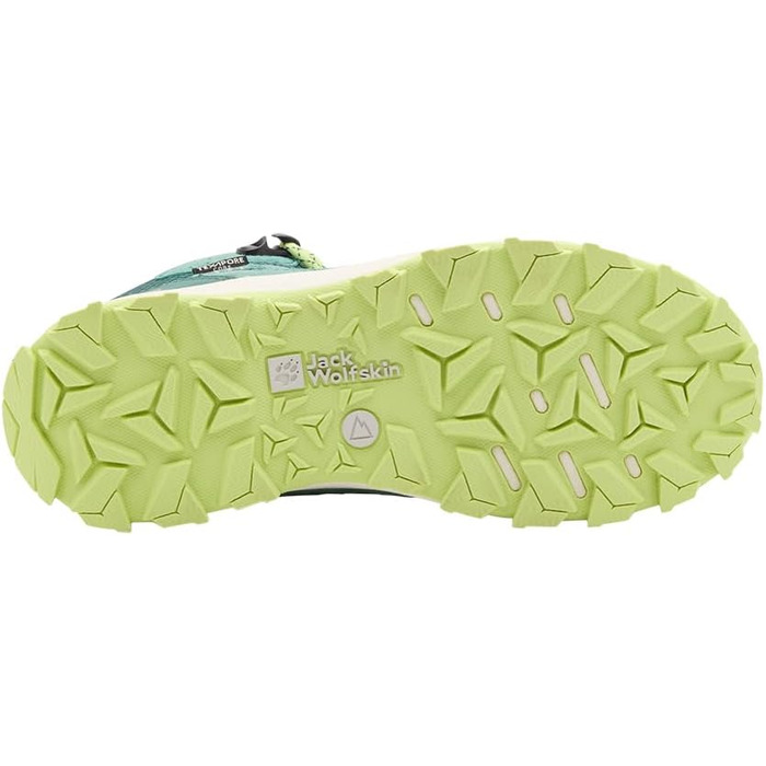 Черевики трекінгові Jack Wolfskin Vojo Tour Texapore Mid K (35 EU, Смарагдовий зелений)