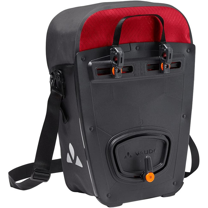 Велосипедна сумка Vaude Aqua Back Pro Single 24 л, водонепроникна, червона, для багажника, Німеччина