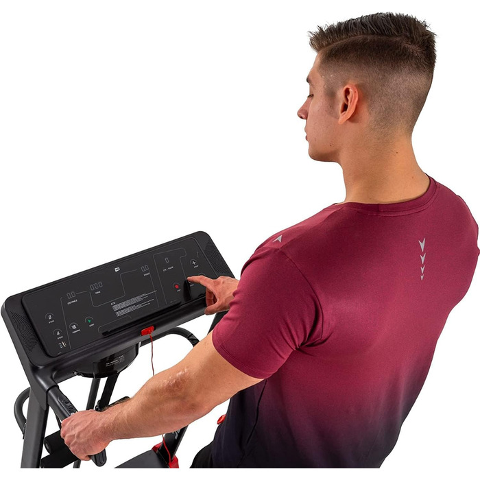 Бігова доріжка Hop-Sport HS-1200LB Soul 3-в-1 для дому з масажером, станцією для пресу, складана, LCD-дисплей, керування через додаток, 15 програм, швидкість до 14 км/год
