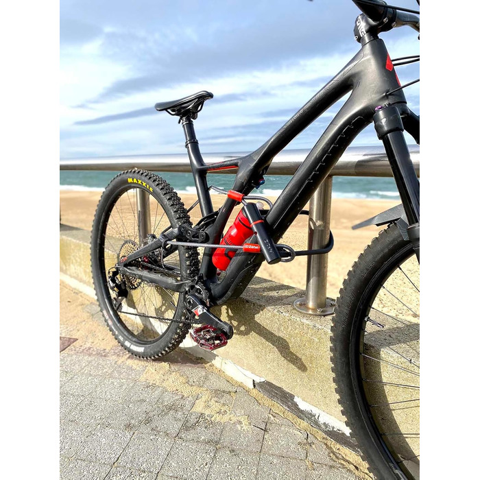 Замок Zefal K-Traz U17 для велосипеда, електровелосипеда, скутера, мотоцикла: сталевий бугель, кабель 120 см, чорний