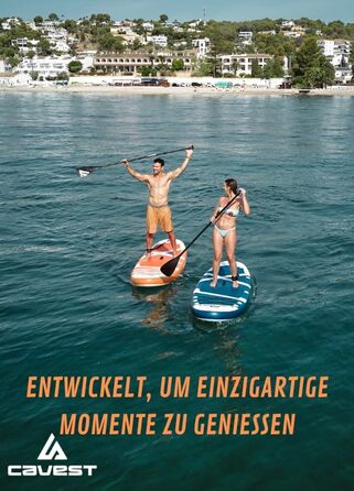 Надувне SUP-борд Stand Up Paddle Board для дорослих та дітей, блакитний, висока стабільність