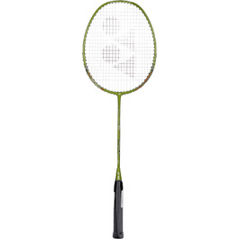 Бадмінтонна ракетка YONEX Nanoray 72, легка, золота, 5U G4, нанометрична технологія, X-FULLERENE, аеродинамічна ізометрична форма, Solid Feel Core, інтегроване T-з'єднання, розроблено в Японії, вироблено в Китаї