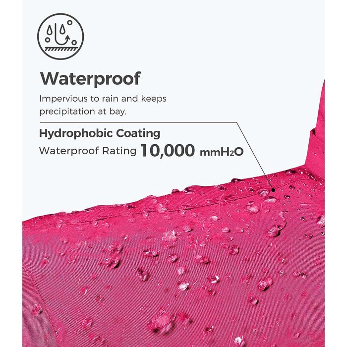 Жіноча гірськолижна куртка Wantdo, тепла флісова куртка, водонепроникна, дихаюча, рожево-червона, розмір L