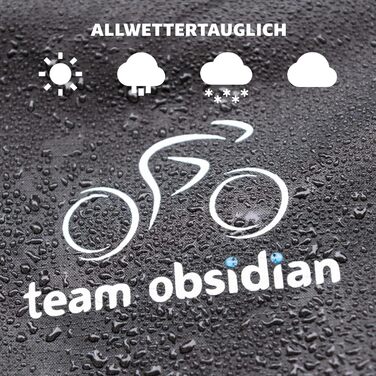 Чохли для велосипедів Team Obsidian Oxford 600D | Зберігання на вулиці та транспортування | Підходять для 1-3 велосипедів