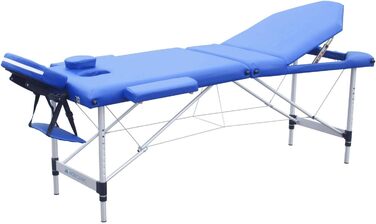 Складний масажний стіл Mobiclinic CA-01 Plus 186x60 см, алюміній, екошкіра, з підголівником, 3-секційний, для фізіотерапії, європейський бренд, регульована висота, портативний