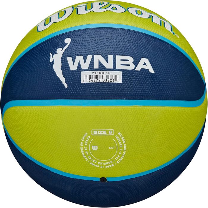 Баскетбольний м'яч Wilson WNBA Team Tribute Dallas Wings, офіційний жіночий, розмір 6