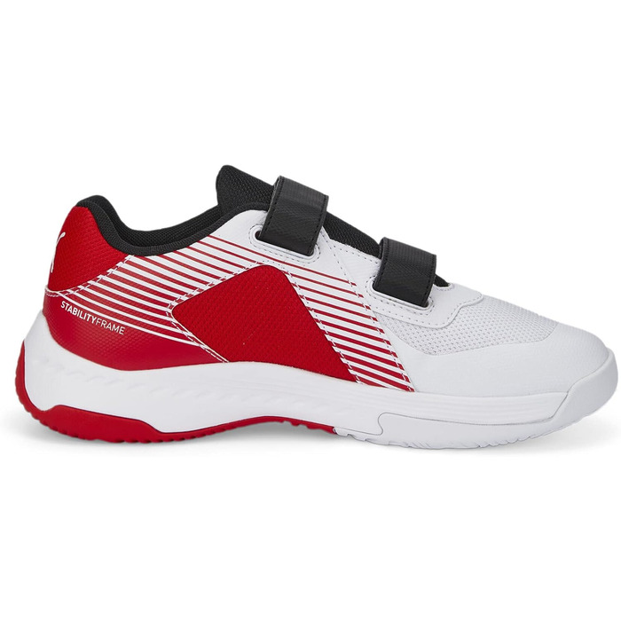 Дитячі спортивні залажні кросівки PUMA Varion V Jr (37.5 EU, білий, чорний, червоний)