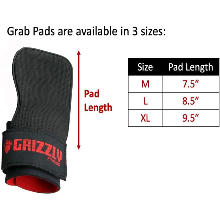 Напульсники для важкої атлетики Grizzly Grabbers, розмір M