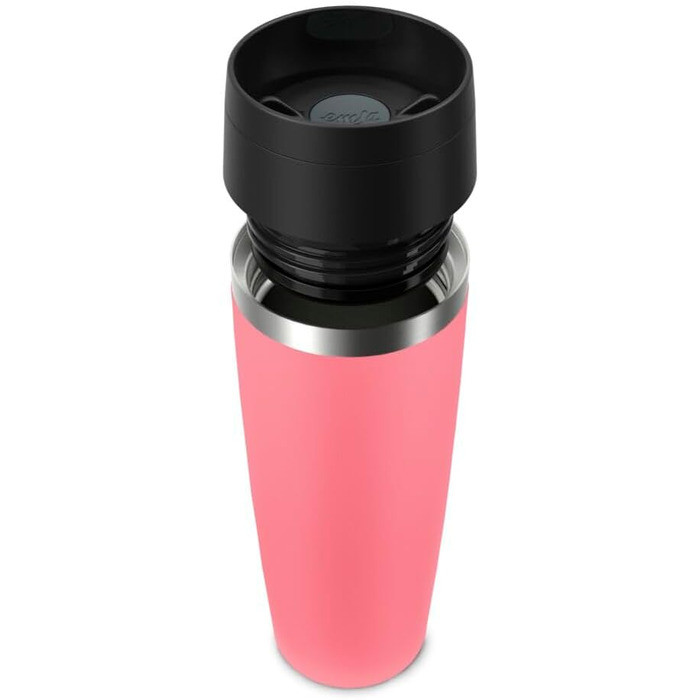 Термокухоль Emsa Travel Mug Classic 0,5 л, нержавіюча сталь, з гвинтовим затвором та відкриттям на 360°, Petrol Blau
