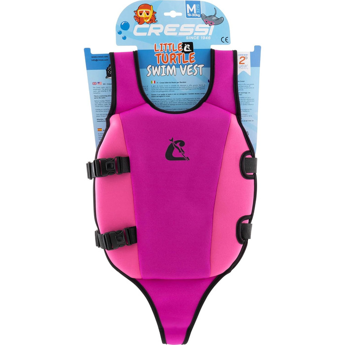 Спасальний жилет CRESSI Little Turtle для дітей, 3/6 років (фіолетовий/рожевий)