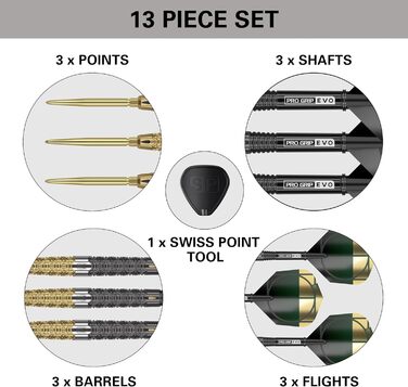 Дротики Target Darts Cult Envy 90% вольфрамові сталевий наконечник 23 г, Swiss Point, Envy 01