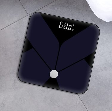 XCOAST WELLISCALE: Розумна вага з Bluetooth - аналіз складу тіла, фітнес-вага (чорний)