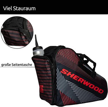 Сумка для ковзанів Sherwood: для ковзанярів, роликів та хокею (Redline)
