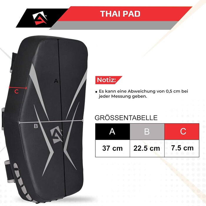 Шлагбаум Pratzen Maya-Leder Curved: бокс, кікбоксинг, муай-тай (одинарний, срібний)