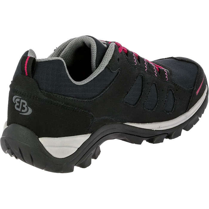 Жіночі трекінгові півчеревики Brütting Mount Frakes Low 38 EU, чорний/рожевий