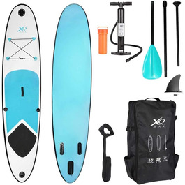 Професійна SUP-дошка XQ Max 305 см – комплект з насосом, ремкомплектом, страховочним шнуром і регульованим веслом