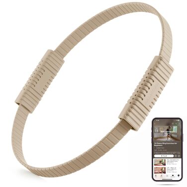 Кільце для пілатесу Magic Circle – 34,3 см. Ідеально для тренування стегон, корпусу та рук. Легка та міцна конструкція з силікону та скловолокна для занять вдома, в залі та в подорожах. Stone