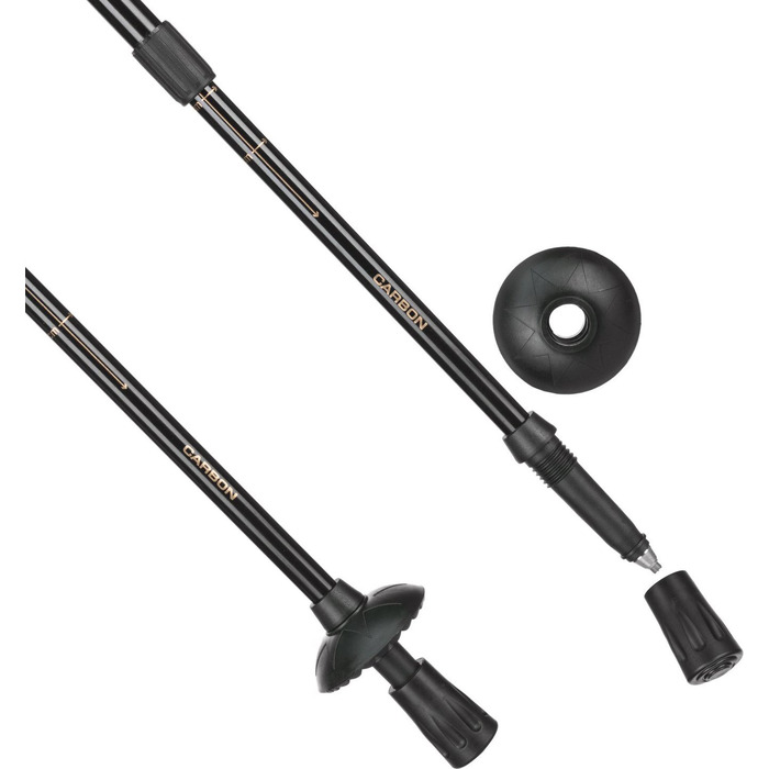 Трекінгові палки Outtec карбонові 3-х секційні 65-135см Anti-shock