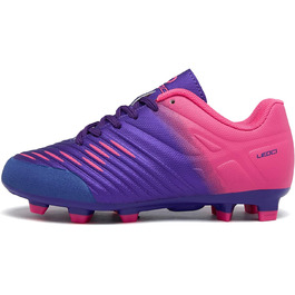Дитячі футбольні бутси для хлопчиків та дівчаток, розмір 31 EU, фірмова підошва, фіолетово-рожевий колір