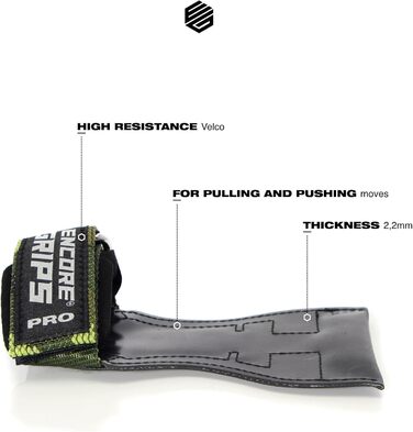 Лямки для силових тренувань та бодібілдингу Grip Pads з технологією обмотки та підтримкою долоні, колір зелений камуфляж (розмір L)