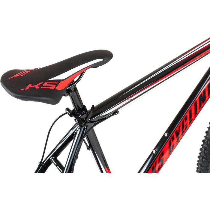 Гірський велосипед KS Cycling Hardtail 26'' Sharp, чорний-червоний