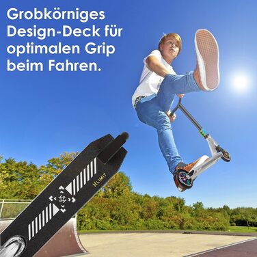 Трюковий самокат KESSER X-Limit-Pro 360° з підніжкою, підшипниками ABEC 9, 110 мм PU колесами, для дітей і дорослих