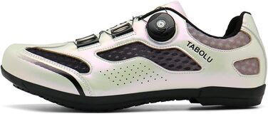 Чоловічі велосипедні туфлі для MTB та шосе, без засуву, срібного кольору (47 EU)