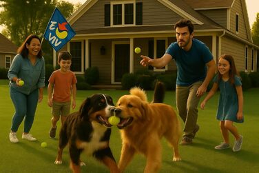 Тенісні м'ячі VIV: тренувальні, для собак, офіційний розмір, 6.3 см