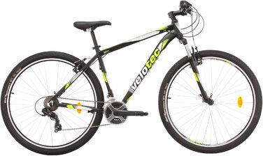 Гірський велосипед Probike PRO 29 дюймів, 21 швидкість, для чоловіків і жінок, зріст 175-190 см, чорний/зелений
