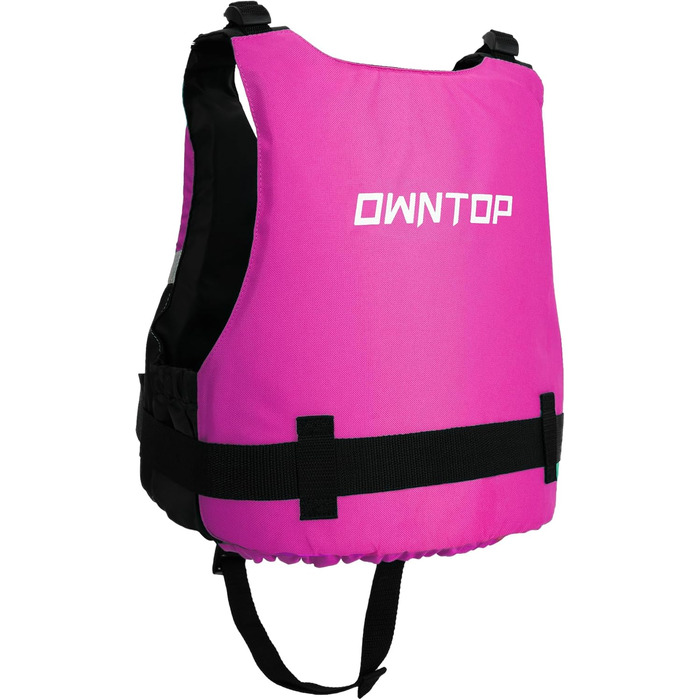 Owntop Жилет для плавання для дітей та підлітків. Легка унісекс жилетка з регулюванням, для каякінгу, риболовлі, плавання та інших водних видів спорту. Рожевий, розмір Jugend-XXS (30-40 кг, 70-80 см)