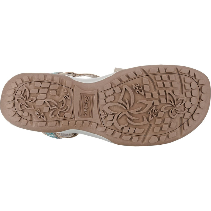Сандалі жіночі Skechers Reggae Slim-Vacay 39 EU бежеві Duraleather - легкі та зручні босоніжки