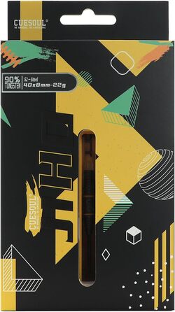 Дротики CUESOUL JIHO S1-S8 21/22/23 г, 90% вольфрам, сталева вістря, набір з ROST T19 Flight