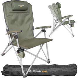 Дитячий складаний стілець Dieckkiners Ehlin для балкону, саду та тераси, сталевий каркас, зелений