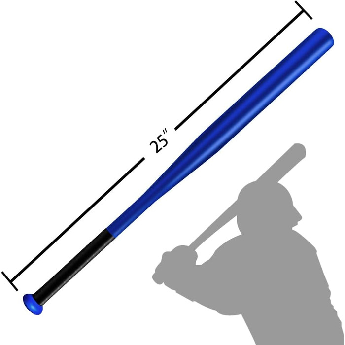 Бейсбольна біта сталева 25 дюймів (Stahl) з чохлом, синя