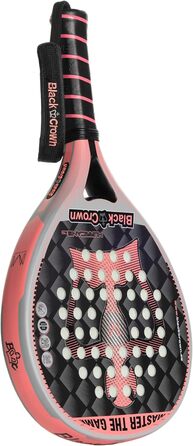 Плечовий ракетка для падел-тенісу Black Crown Hurricane 2.0, карбон, контроль, 355 г, Marrero