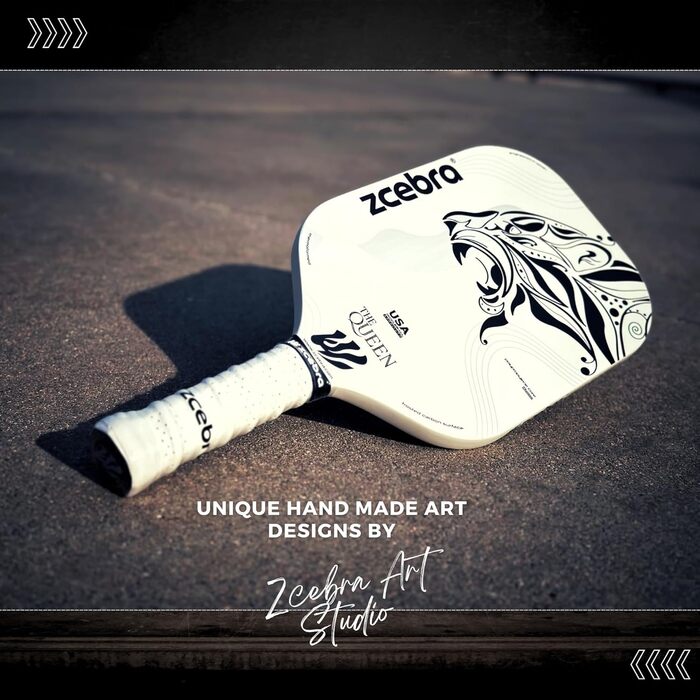 Ракетка для піклболу The Queen Carbon Fiber, карбонова поверхня, захисна обгортка, сертифікована USA Pickleball