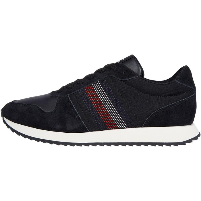 Кросівки Tommy Hilfiger Runner Evo Mix Stitch білі (44 EU, чорний)