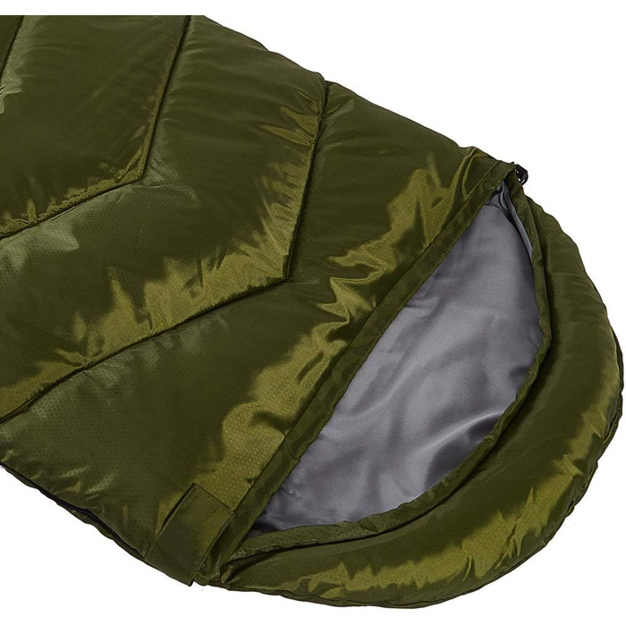 Сплячий мішок 4 сезони для дорослих та дітей, для кемпінгу, походів, активного відпочинку. Легкий, водонепроникний, з компресійним мішком.