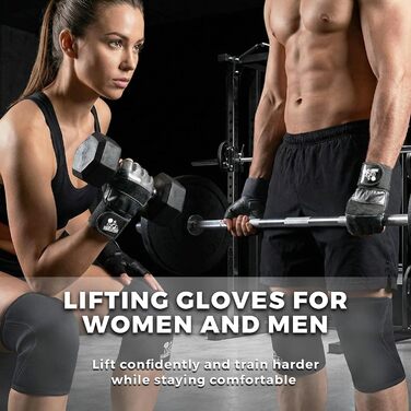 Тренувальні рукавички Nordic Lifting з фіксатором зап'ястя (30 см) – для фітнесу та крос-тренінгу – чорні, XS (для жінок та чоловіків)