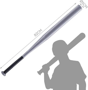 Сталевий бейсбольний м'ят - 82 см. Міцний м'ят для бейсболу та софтболу, ідеальний для тренувань та хобі. Підходить для аматорів та спортсменів