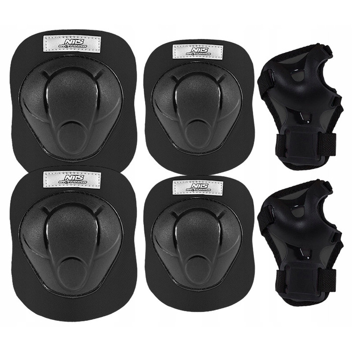 Регульований велосипедний шолом та комплект захисту для роликів, велосипеда та скейта, розмір S