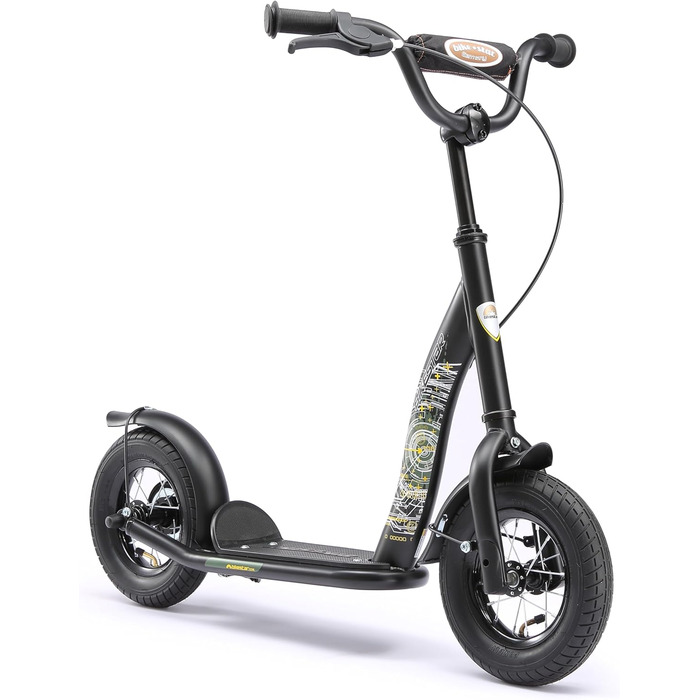 Дитячий самокат STAR SCOOTER з надувними колесами 10 дюймів для хлопчиків і дівчат від 4 років, класичний, безпечний, тестування без ризику
